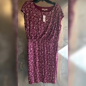 NWT, Loft Pinkish Purple Pull-over Dress